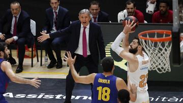 30/06/20 LIGA ENDESA LIGA ACB BALONCESTO BASKET
FINAL VALENCIA CORONAVIRUS COVID19
BARCELONA - KIROLBET BASKONIA
SVETISLAV PESIC SHENGELIA