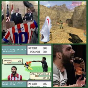 'meme' del lanzamiento de bota de Arda Turan.