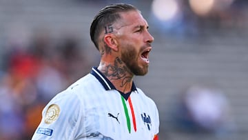 Sergio Ramos of Monterrey during the FIFA Club World Cup 2025 Group - E match between Urawa Red Diamonds and CF Monterrey at Rose Bowl Stadium on June 25, 2025 in Pasadena, California, United States.
