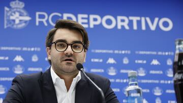 12/06/24 DEPORTIVO DE LA CORUÑA RUEDA DE PRENSA DE MAXIMO BENASSI Y FERNANDO SORIANO