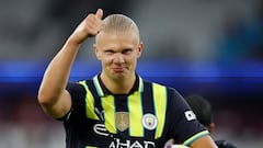 Haaland hace sufrir a Edson Álvarez