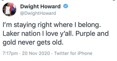 El sainete de la noche: Dwight Howard 'renueva' con los Lakers y acaba firmando con los Sixers