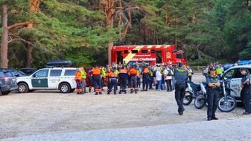 Imagen del operativo de b&uacute;squeda de Blanca Fern&aacute;ndez Ochoa en Cercedilla.