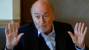 Sepp Blatter durante una entrevista en Zurich.