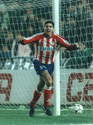 Jug¨® con el Atl¨¦tico de Madrid desde 1994 hasta 1999, siendo un jugador referente en la temporada del Doblete.