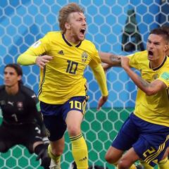 Así narraron en W Deportes el gol del triunfo de Suecia