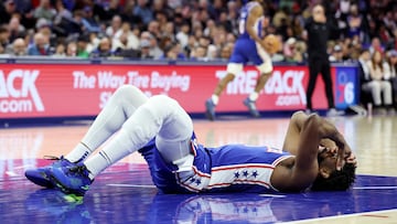 Joel Embiid is once again a feature on the 76ers’ injury list.
