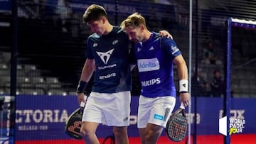 Juan Tello y Álex Ruiz en su debut como pareja.