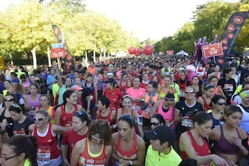 Más de 2.500 corredoras, en la fiesta de la Media EDP de Madrid.