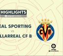 Resumen y goles del Sporting vs. Villarreal B, jornada 9 de Liga Smartbank