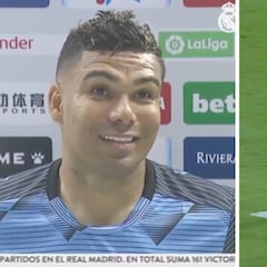 Casemiro sabía que participaba en algo histórico: atentos a cómo vivió el taconazo de Benzema