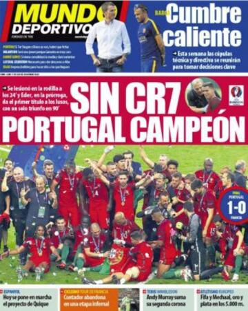 Portadas de la prensa mundial