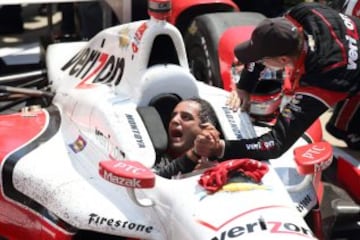 Montoya ganó por segunda vez las 500 Millas. La primera fue en 2000.