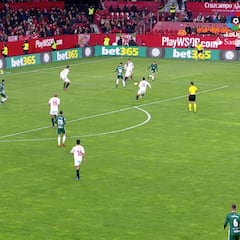 La jugada del vacile postderbi: 'meneo' de 8 toques en el área