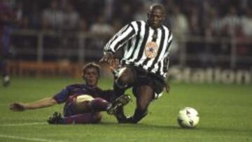 Faustino Asprilla estuvo la temporada 1996-1997 con Newcastle United.