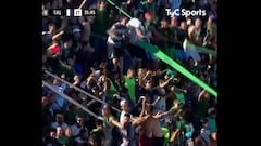 La ilusión de San Martín de San Juan duró pocos segundos...un hincha gritó un gol que no fue
