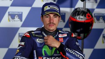 Maverick Vinales en la rueda de prensa de Australia.