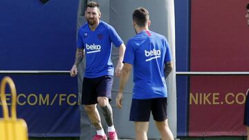 Messi y Alba apuran sus opciones para llegar ante el Inter