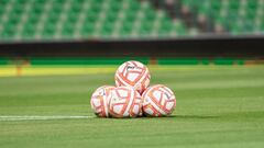 Official Ball Voit Tracer 1923 during the game Santos vs Monterrey, corresponding Round 17 the Torneo Apertura 2022 of the Liga BBVA MX Femenil at TSM Corona Stadium, on October 24, 2022.

<br><br>

Balon Oficial Voit Tracer 1923 durante el partido Santos vs Monterrey, correspondiente a la Jornada 17 del Torneo Apertura 2022 de la Liga BBVA MX Femenil en el Estadio TSM Corona, el 24 de Octubre de 2022.