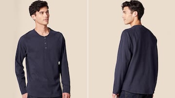 La camiseta más buscada por los hombres para despedir el verano es de Amazon y tiene manga larga. Está disponible en su página web.