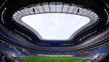 Soccer Football - Liga MX - Play Off - First Round - Monterrey v Pachuca - Estadio BBVA, Monterrey, Mexico - April 27, 2025 General view inside the stadium before the match REUTERS/Cristian De Marchena
