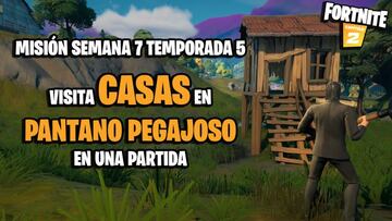 &iquest;D&oacute;nde est&aacute;n las casas en Pantano Pegajoso en Fortnite Temporada 5?