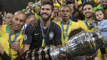Alisson, arquero de la Selección de Brasil