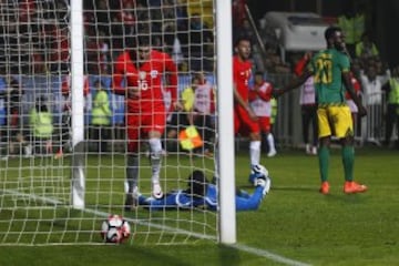 Futbol, Chile v Jamaica.
Partido amistoso 2016.
El jugador de la seleccion chilena Nicolas Castillo, celebra su gol contra Jamaica durante el partido amistoso disputado en el estadio Sausalito de Vina del Mar, Chile.
27/05/2016
Marcelo Hernandez/Photosport***********

Football, Chile v Jamaica.
Chile's player Nicolas Castillo,,celebrates after scoring against Jamaica during the friendly football match held at the Sausalito stadium in Vina del Mar, Chile.
27/05/2016
Marcelo Hernandez/Photosport*