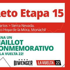 ¡Consigue un maillot conmemorativo de Sierra Nevada gracias al Reto de la Etapa 15 de La Vuelta en Biwenger!