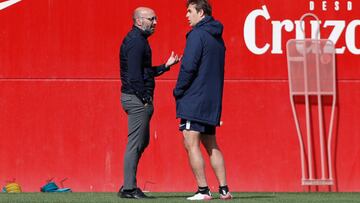 Monchi y Julen Lopetegui.