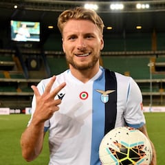 Immobile se aleja de Cristiano y alcanza a Lewandowski