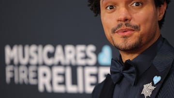 Trevor Noah poses at the red carpet during the 67th Annual Grammy Awards in Los Angeles, California, U.S., February 2, 2025. REUTERS/Daniel Cole