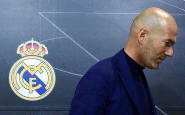 Zidane leaves after announcing his resignation on Thursday.