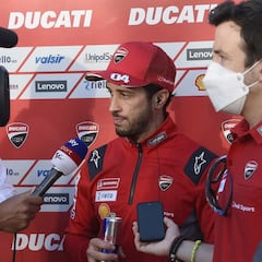 Dovizioso se va decepcionado con "algunos" de Ducati