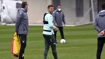 Joaquín, en un entrenamiento.
