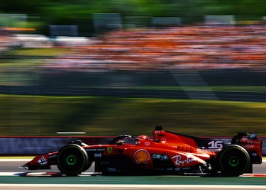Charles Leclerc durante la carrera del Gran Premio de Hungría de Fórmula 1 disputado en el circuito de Hungaroring.
