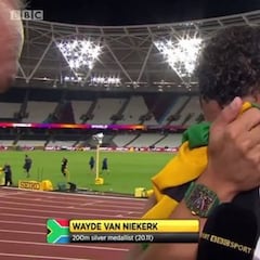 Van Niekerk rompe a llorar y se enfada con Makwala