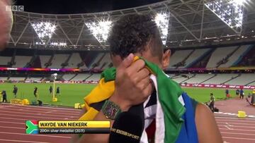 Van Niekerk rompe a llorar y se enfada con Makwala