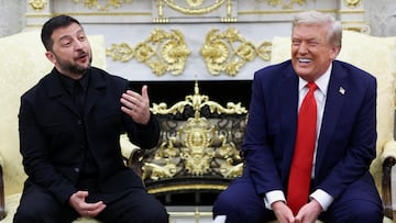 El presidente Donald Trump y su homólogo de Ucrania, Volodymyr Zelenski, se reunieron en la Casa Blanca para negociar el fin de la guerra con Rusia.