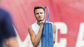 Saúl, con el Sevilla.