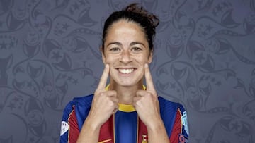 Marta Torrejón con el Barcelona.