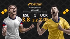 Pronósticos Eslovaquia vs. Ucrania: horario, TV, estadísticas y clasificación