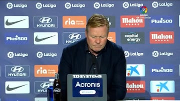 Koeman: "Hay solución, pero no de hoy a mañana"