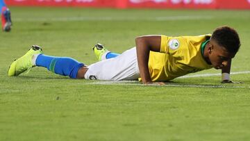Rodrygo no pudo marcar, Brasil perdió ante Chile (1-0) y puede ser eliminada del Sudamericano Sub-20.
