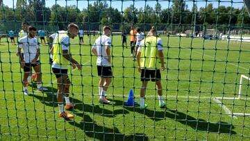 Gayà, Castillejo y Lato, en la sesión en Sant Gallen.