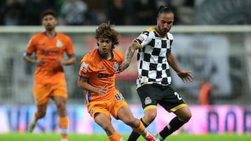 Rodrigo Mora durante el partido de la liga portuguesa contra el Boavista.