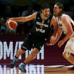 Un recital de Scola y Campazzo guía a Argentina sobre Canadá