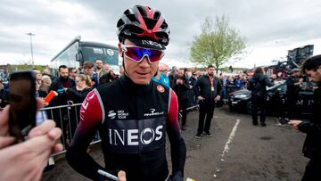 Chris Froome durante el Tour de Yorkshire.