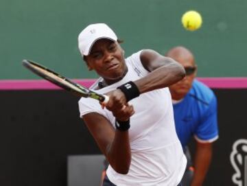 Venus Williams sellló el triunfo de Estados Unidos ante Argentina en Buenos Aires. 