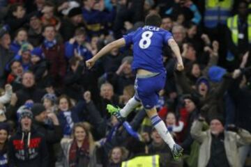 Oscar abrió el marcador ante el Newcastle.